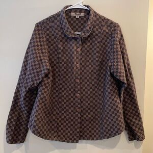 Women’s size small Flax button up shirt, jacket